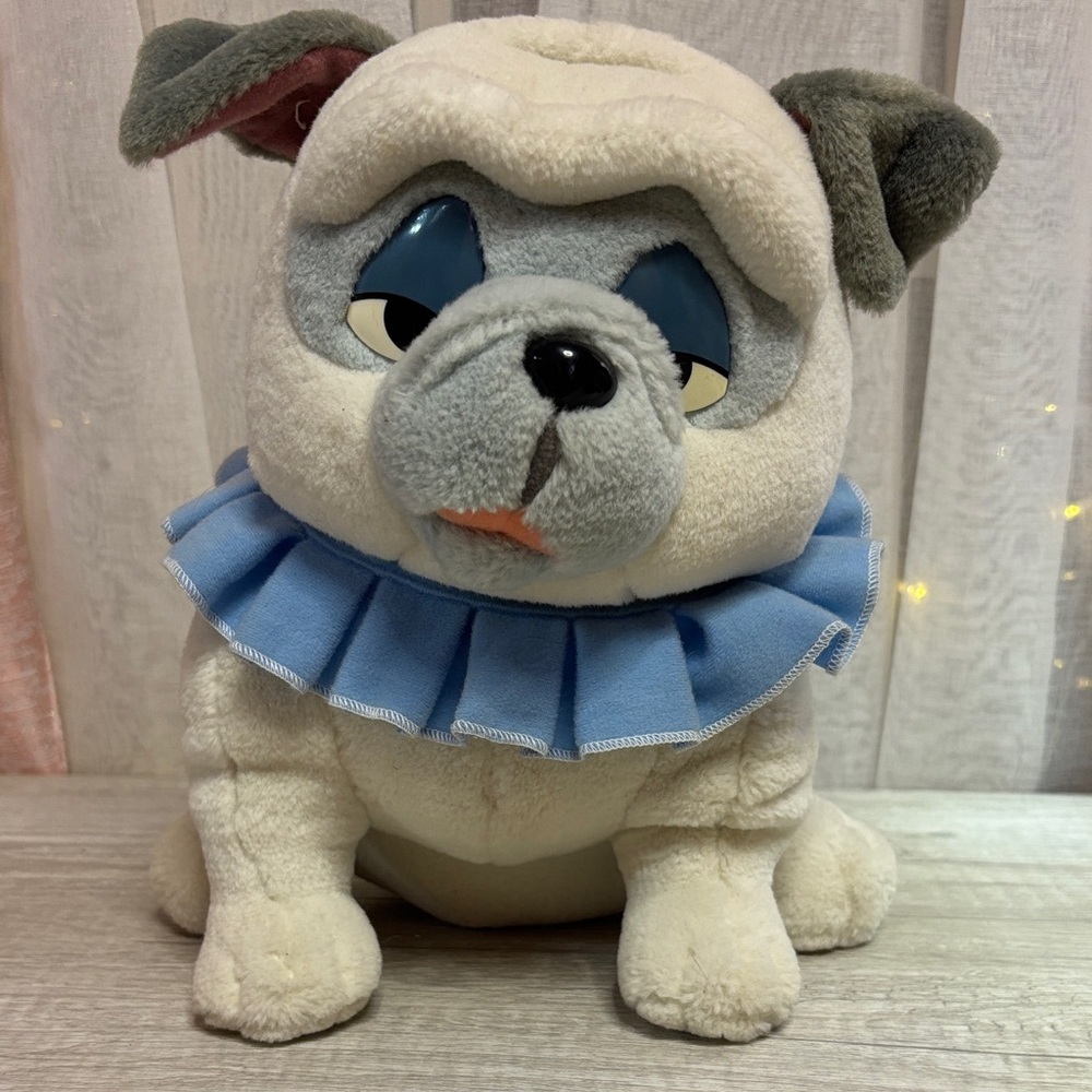 Vintage 1995 Disney Pocahontas Percy Pug Plush Toy